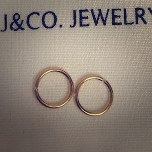 Gold Huggie Earrings, NEVER WORN